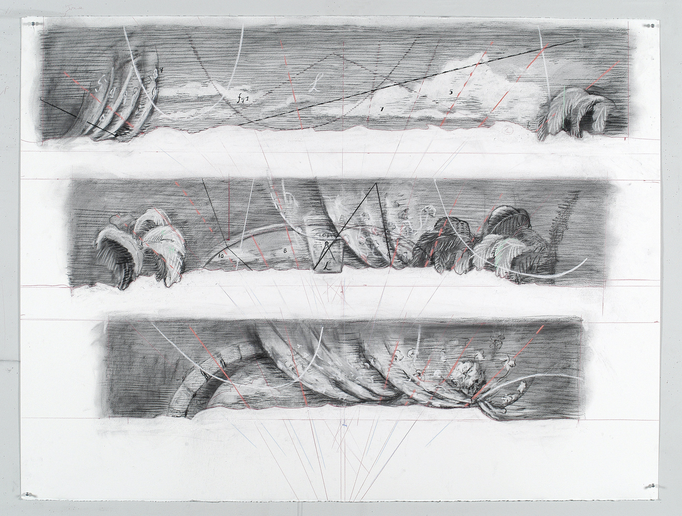 Drawing for The Magic Flute (Three Stage Panels)